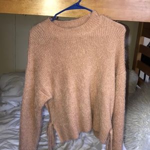blush tie sweater!